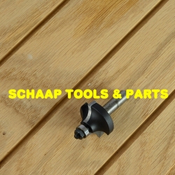 Kwartrondfrees R  8,0mm HW-hardmetaal schacht 8mm met geleidelager | 24373-5-28780